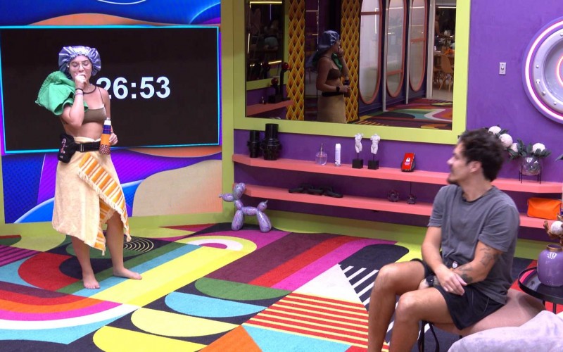 Jade Picon confessa a brothers sobre a Prova do Líder: ‘Vou ficar lembrando da cena de olhar para baixo e ver aquela poça’