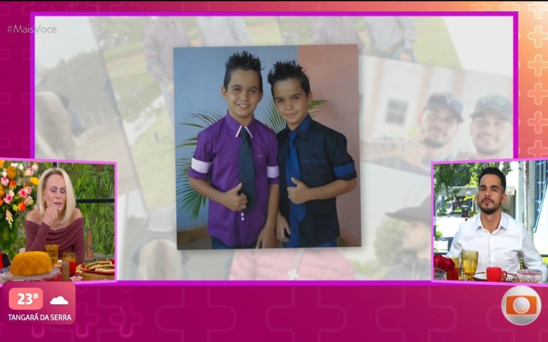 João Gabriel relembra momento em que ficou longe do irmão gêmeo, João Pedro: