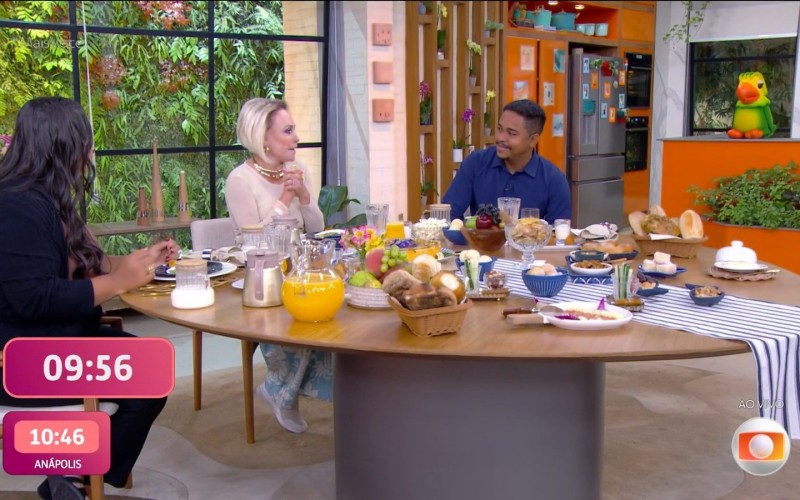 Joseane e Cléber, dupla candidata ao BBB 25, conversam com Ana Maria Braga