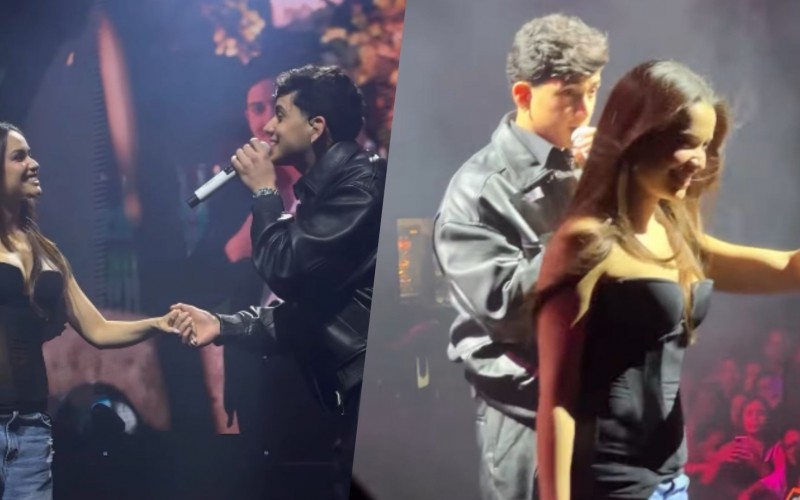 Juliette é surpreendida com convite para subir ao palco durante show de Léo Foguete