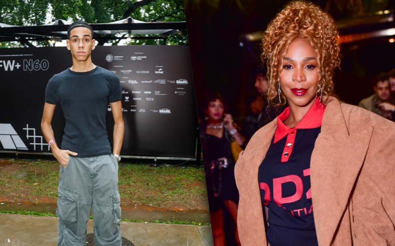 Karol Conká marca presença no SPFW para prestigiar desfile do filho nas passarelas