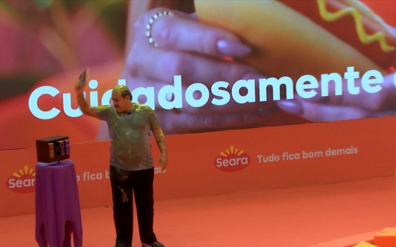 Lucas Henrique é o primeiro a deixar a Prova do LÃder de Resistência do BBB 24 e está no Paredão