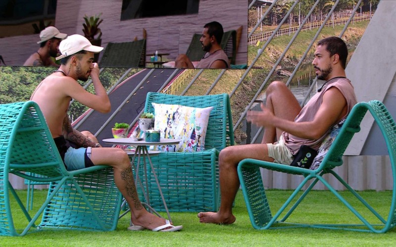 Maike chama João Gabriel para conversar sobre atitude dele com sister: