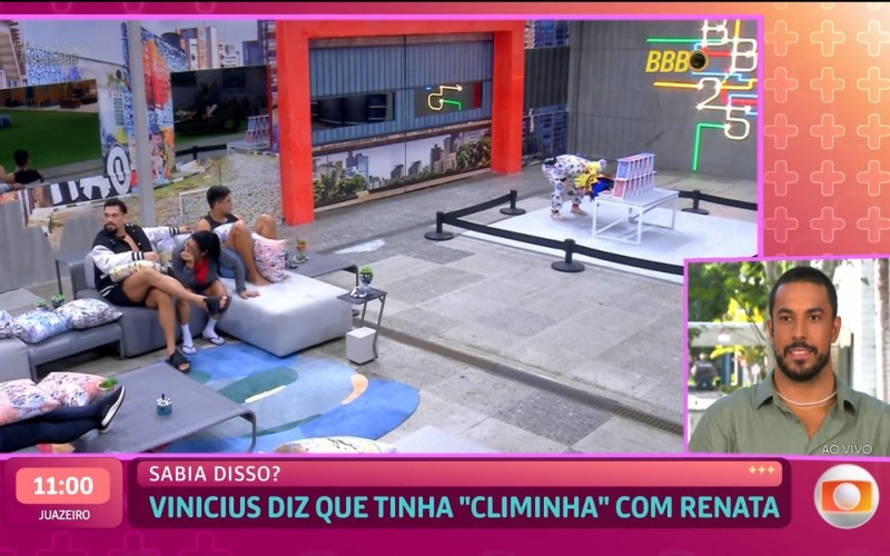 Maike vê VinÃcius falando de Renata e brinca sobre