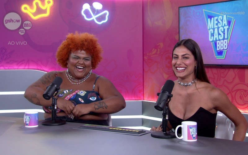 Mari Gonzalez e Thamirys Borsan recebem Rapha Lima e Noemia Oliveira no Mesacast BBB; acompanhe!