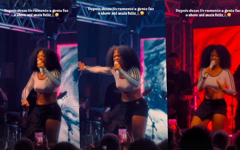 Marvvila desabafa em show após acidente com van em Minas Gerais: