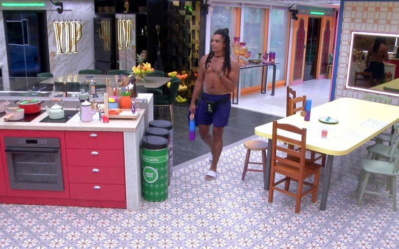 Mateus escolhe Diogo Almeida como pessoa mais falsa da casa e brother reage: