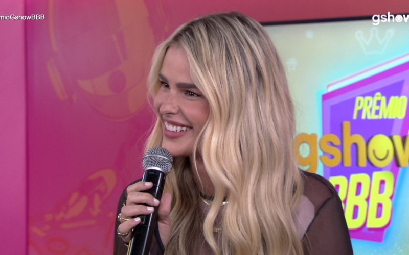 No Prêmio gshow BBB 24, Yasmin Brunet responde se está solteira