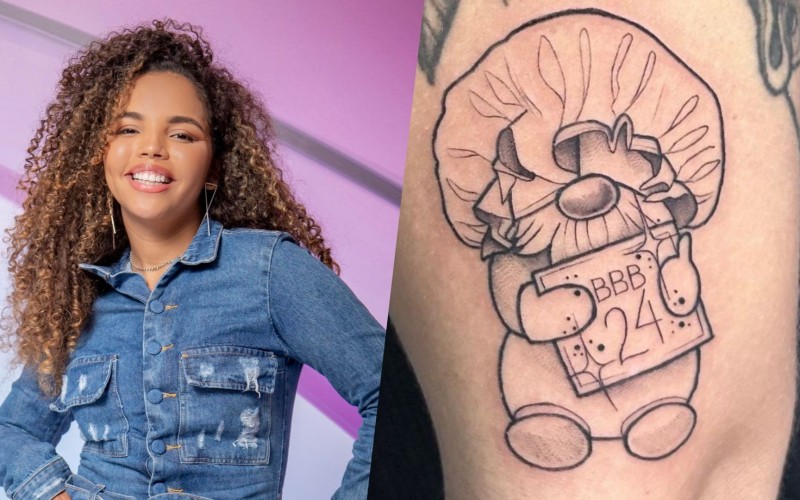 Pitel, do BBB 24, faz tatuagem com sua