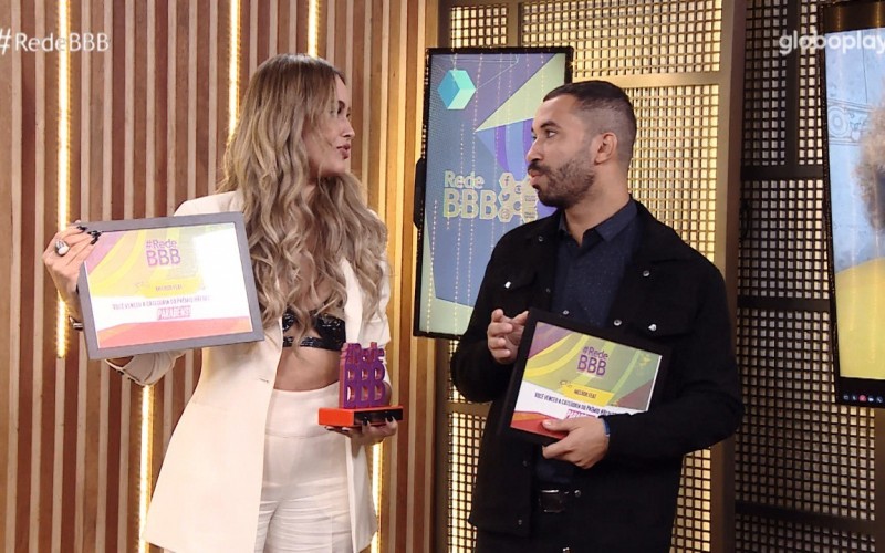 Prêmio #RedeBBB 2021: Gilberto e Sarah vencem a categoria