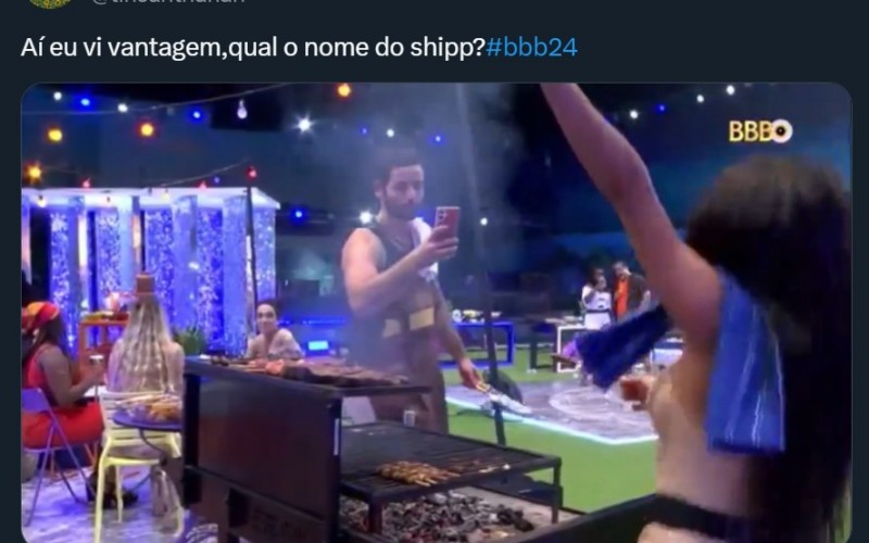 Público brinca com aproximação entre Isabelle e Matteus durante festa no BBB 24: