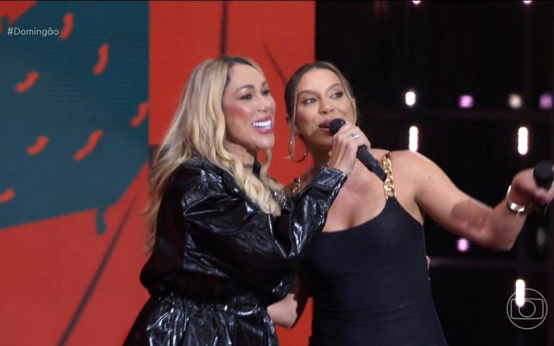 Renata, campeã do BBB 25, solta a voz ao lado de Taty Girl no Domingão com Huck