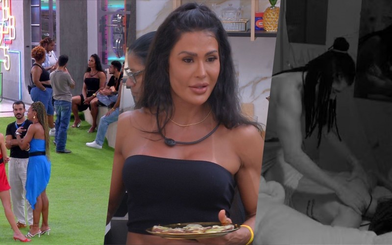 Resumo BBB 25 hoje: madrugada tem participantes tentando decifrar discurso, Gracyanne chateada e massagem de casal