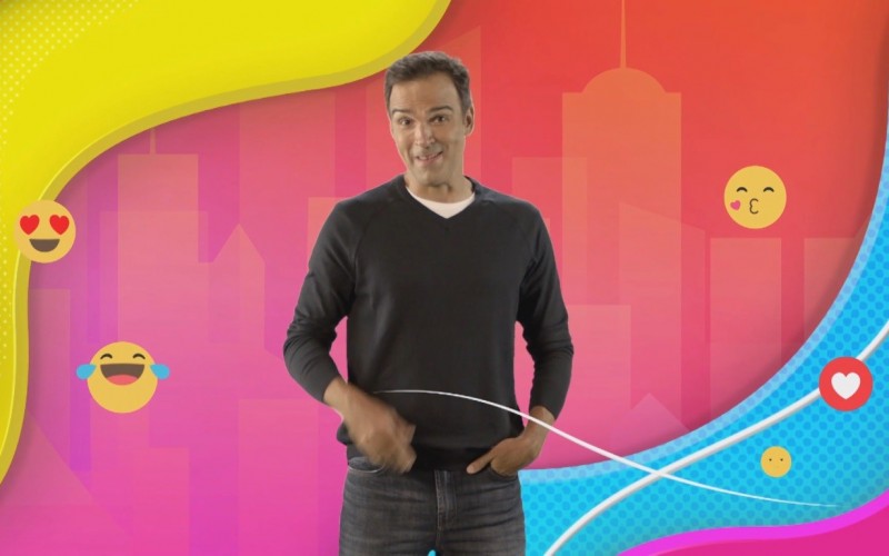 Tadeu Schmidt comemora a estreia no ‘Big Brother Brasil’