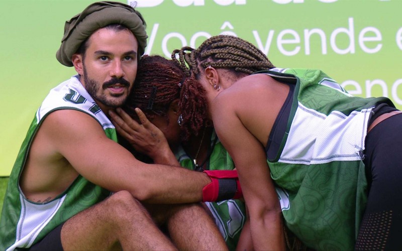 Thamiris chora após falar com Camilla na Prova do LÃder do BBB 25