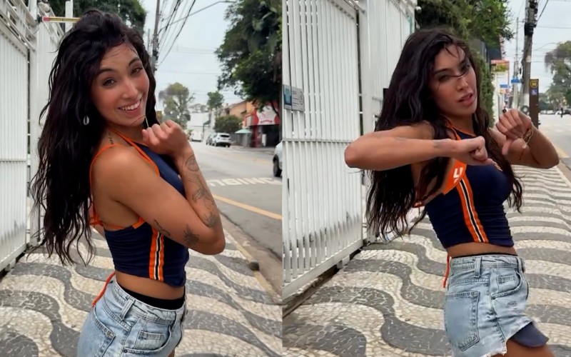 Vanessa Lopes dança hit Quiosk, de MC Mirella, MC Rodrigo do CN e Biel do Furduncinho