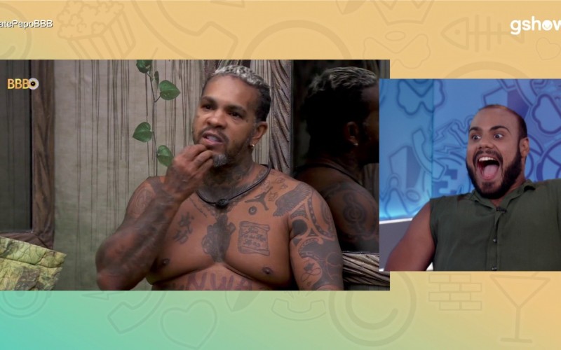 VAR, surpresa e Beyoncé: veja a reação de Marcus Vinicius ao rever cenas do BBB 24 no Bate-Papo