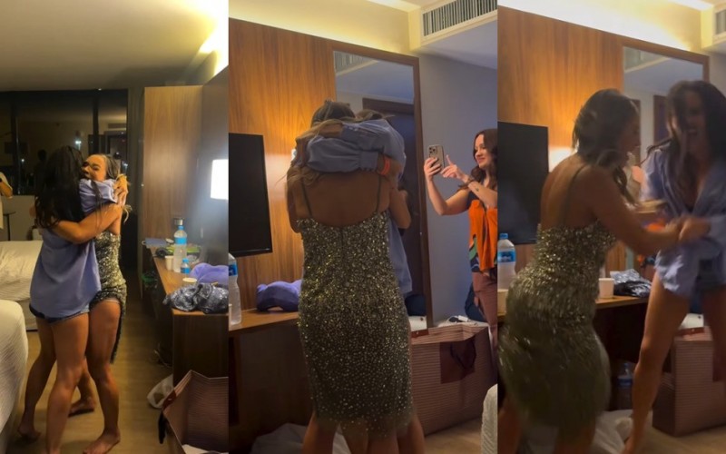 Veja como foi o reencontro de Eva e Renata após o BBB 25: