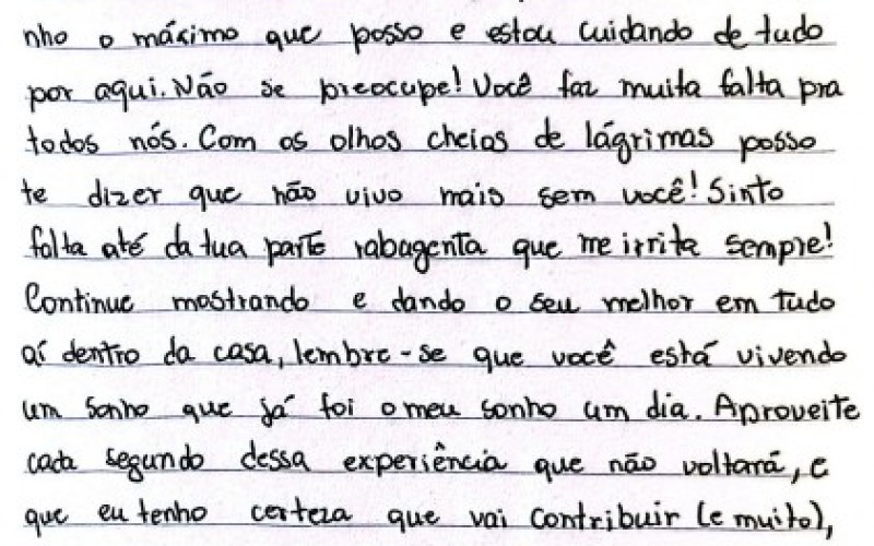 Veja momento em que Rodriguinho lê carta triturada da esposa depois de deixar o BBB 24