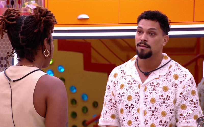 Vinícius e Aline têm embate com Thamiris após Formação do Paredão: