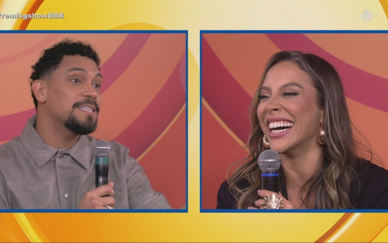 Vinícius fala com Renata sobre crush que teve nela dentro do BBB 25: