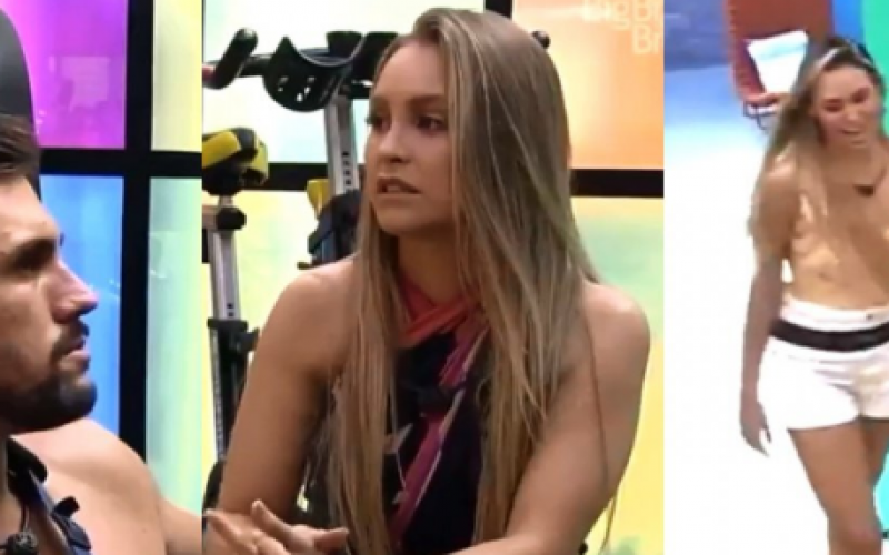 BBB21: Carla Diaz e Arthur conversam sobre votos em Sarah, e sister surpreende o casal: "Peguei no flagra!"