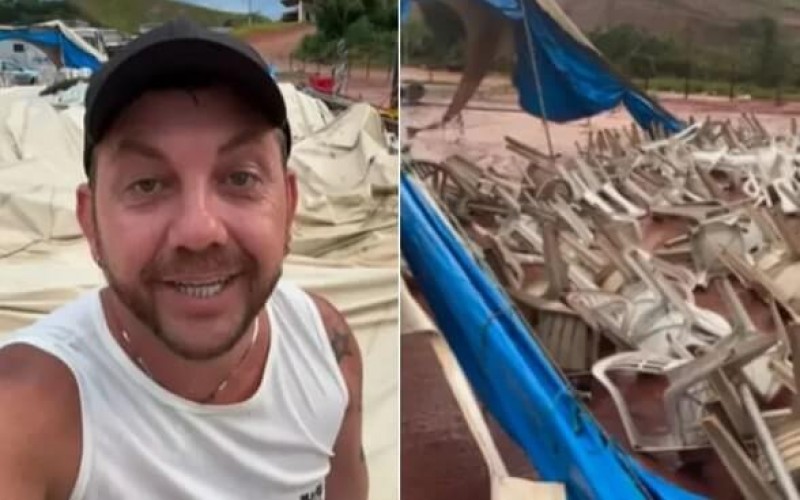 Edy do BBB 25 levanta mais de R$ 50 mil em vaquinha após ter circo destruÃdo