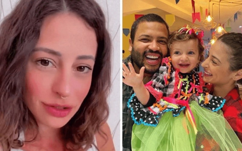 Esposa do ex-BBB Projota afirma que a filha desenvolveu fobia social: "Ela tem medo de pessoas"