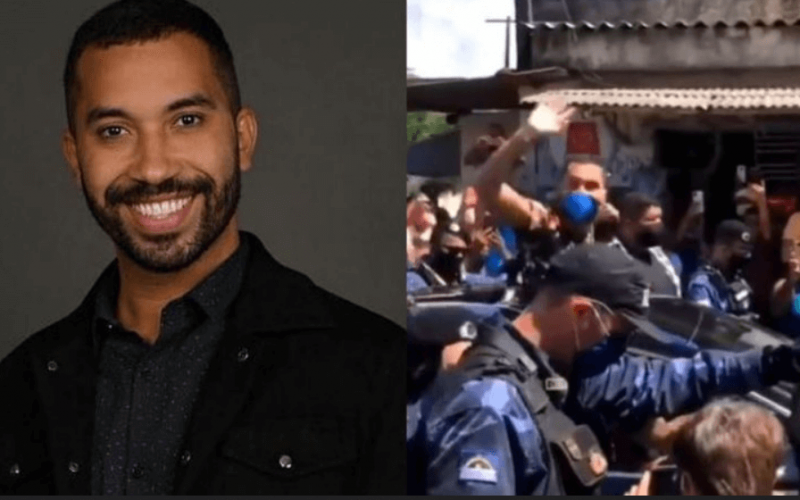 Ex-BBB Gilberto é ovacionado e recebe chuva de aplausos ao desembarcar em Pernambuco