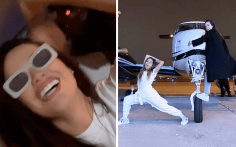 Ex-BBB Juliette Freire pega carona com Anitta em jatinho particular e protagoniza momento povão: "Vai motorista"