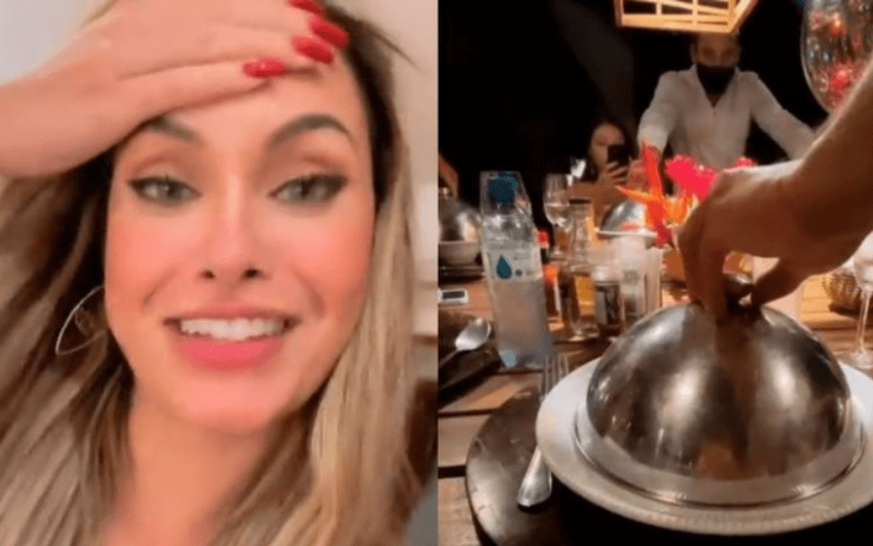 Ex-BBB Sarah Andrade ganha presentes especiais e jantar chiquérrimo de aniversário: "Tô apaixonada!