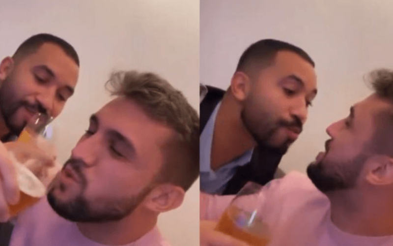 Pode shippar? Ex-BBBs Gilberto e Arthur protagonizam momento ousado durante reencontro: "Um brinde!"