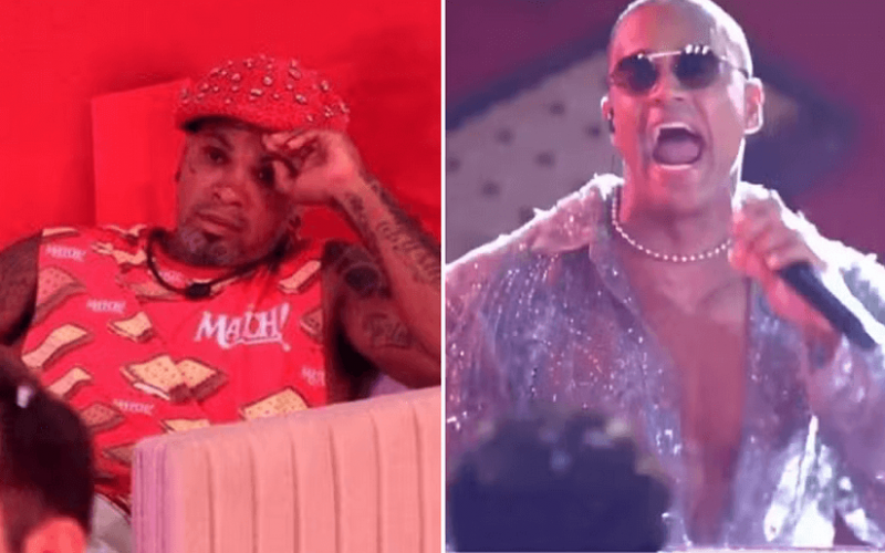 Rodriguinho é criticado por ficar sentado em show de Léo Santana no BBB 24: