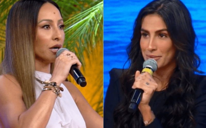 Sabrina Sato anuncia mudança de regra na final do Ilha Record após fofoca de Any.