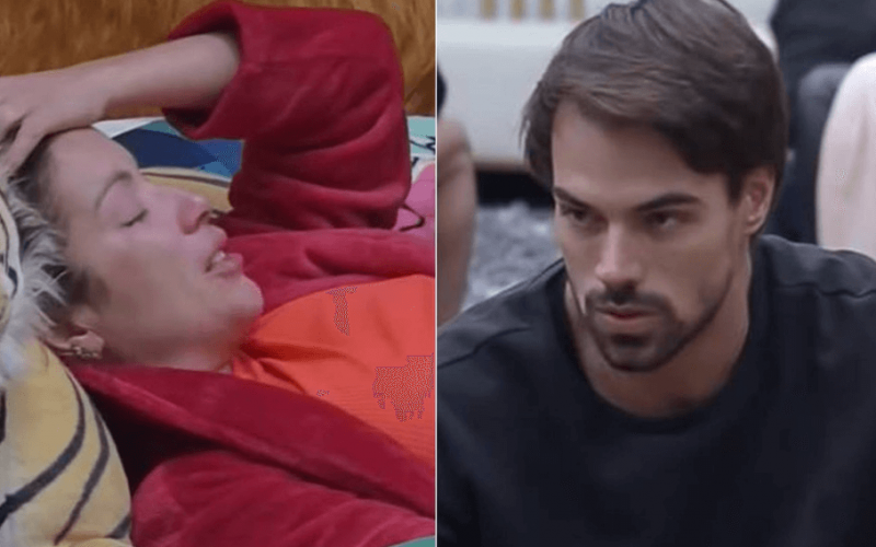 Leandro se irrita com crise de choro de Renata no Power Couple: