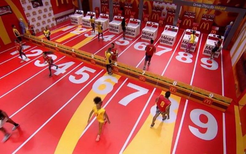 Prova do Líder McDonalds completa 1 hora de duração no BBB21