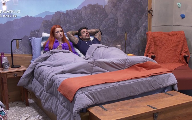 "Acho justo sentar no banquinho da DR quem nunca sentou", comenta Brenda | Power Couple Brasil 6