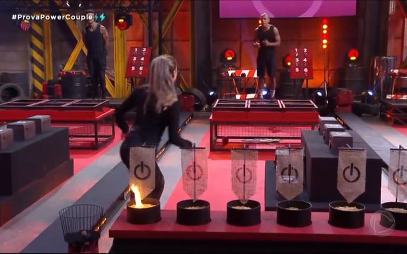 Casais encaram desafio do fogo na Prova Final do reality | Power Couple Brasil 6