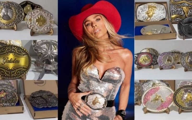 Fivela de cowgirl! Galisteu ostenta diversas peças nos looks de A Fazenda 15