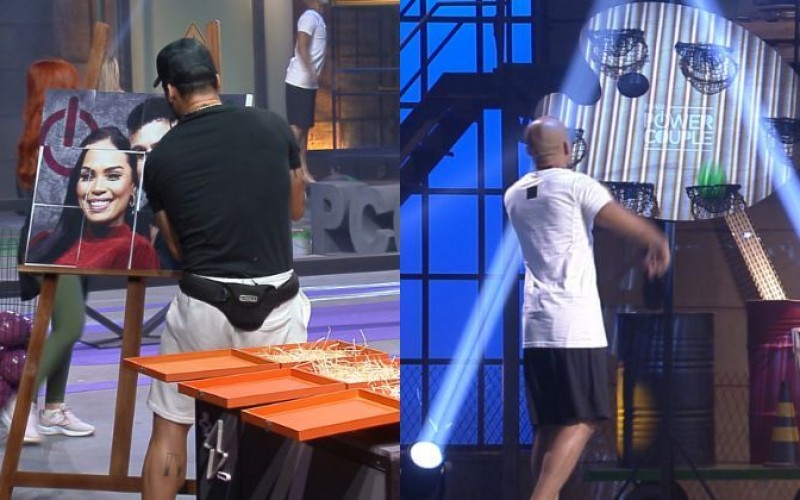Maridos mostram habilidades no basquete em desafio do Power Couple