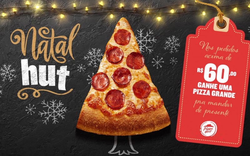 Pizza Hut leva Natal pra Fazenda com presente inusitado