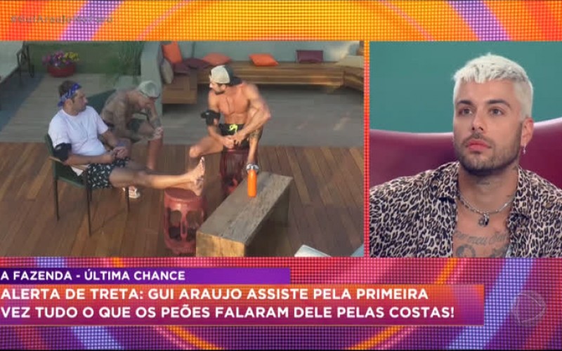 Surpreso? Gui Araujo descobre o que os peões falaram dele pelas costas
