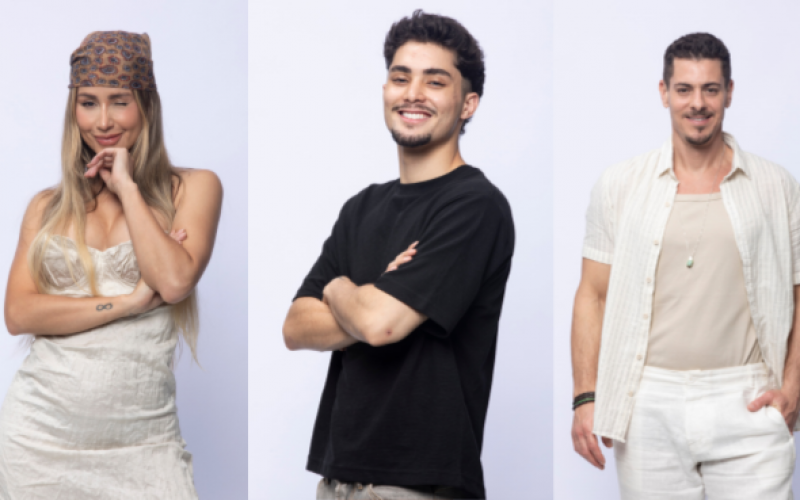 Babi Muniz, Gui Vieira e Sacha Bali disputam a Prova do Fazendeiro nesta quarta (20)