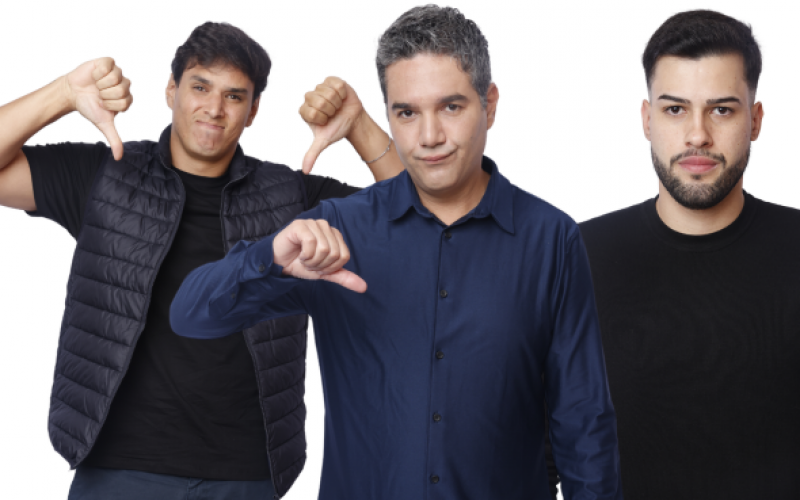 Bruno Cardoso, Fernando Sampaio e Kaio Perroni estão na sexta Zona de Risco da Mansão
