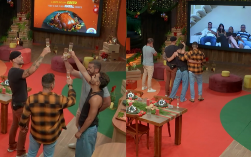 Emoção! Finalistas recebem surpresa das famílias em jantar especial em A Fazenda
