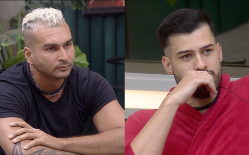 Fofoca grátis! Brenno e Kaio assistem a vídeos polêmicos em A Grande Conquista