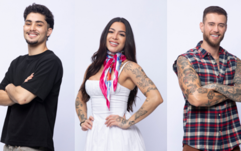 Gui Vieira, Luana Targinno e Yuri Bonotto disputam a Prova do Fazendeiro nesta quarta (11)