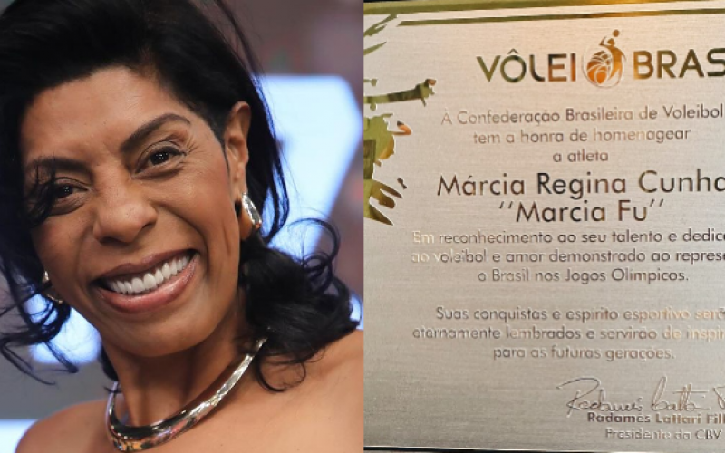Márcia Fu compartilha homenagem da Confederação Brasileira de Vôlei: ‘Orgulho da minha trajetória’