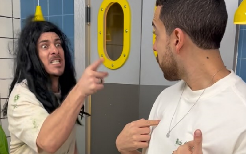 Sacha Bali e Lucas Selfie recriam cena de A Fazenda 16 e fãs elogiam: ‘Arrasaram na interpretação’