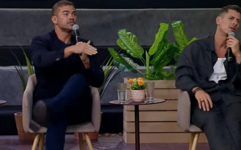 Sacha Bali e Sidney Sampaio discutem por suposta piscada na Live dos Finalistas